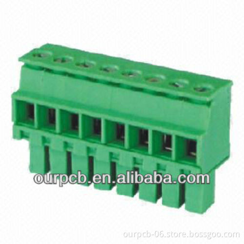3.50mm Pitch Pluggable Terminal Blocks, Female Earless, with 300V Rated Voltage